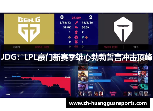 JDG：LPL豪门新赛季雄心勃勃誓言冲击顶峰